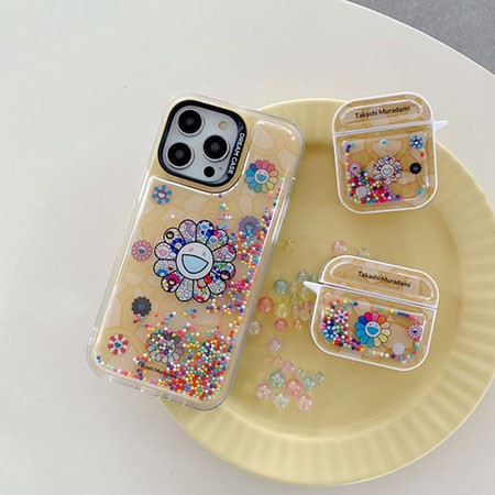 メタルロゴ ブランド カイカイキキ murakami sunflower アイフォン15 ultra ケース 