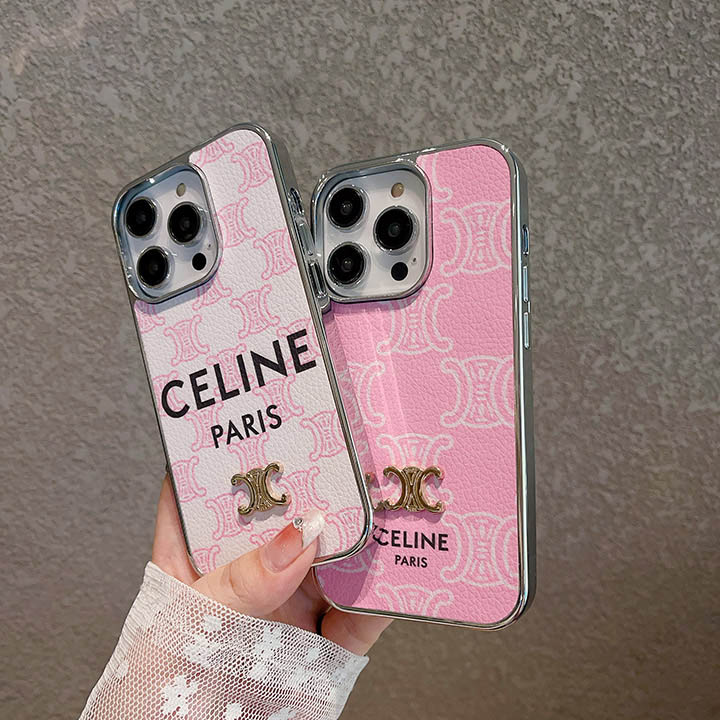 celine風 iphone15pro カバー 
